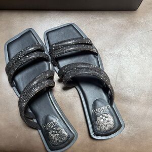 Vince Camuto Black Rhinestone Sandals